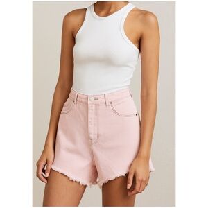 ROLLA’S Women’s Size 25 90s Pink Original High Rise Cotton Denim Cut-Off Shorts‎